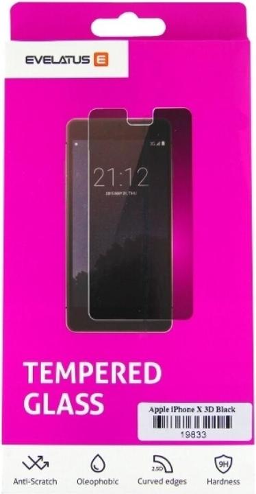 Image du produit Evelatus iPhone XS Max/11 Pro Max 3D Black (1 pièce(s), Apple iPhone 11 Pro Max, Apple iPhone XS Max)