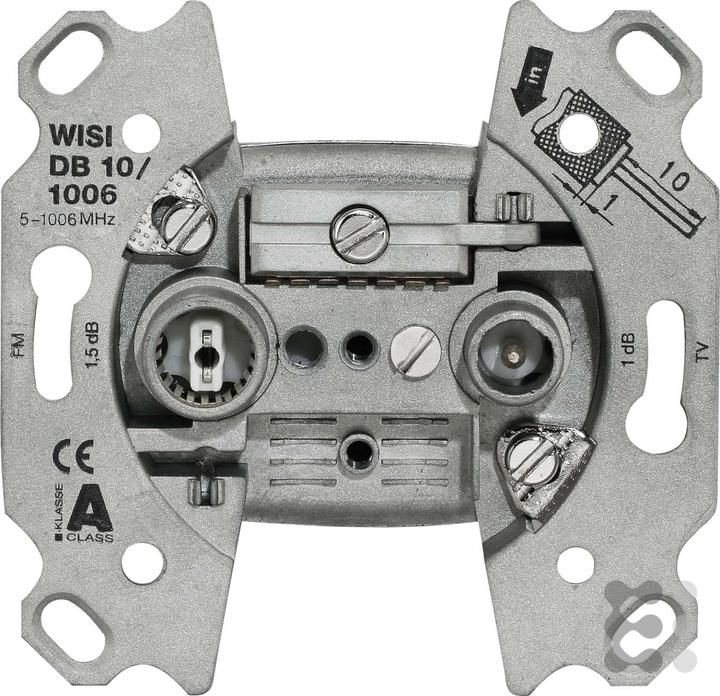 Immagine prodotto WISI Wilhelm Sihn GmbH & Co. KG TER/BK, scatola di giunzione, 1,5 dB 5...1006 MHz DB10 1006 (1 dB, Presa d'antenna)