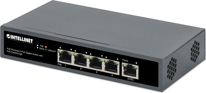 Image du produit Intellinet Commutateur Gigabit 5 ports alimenté par PoE avec PoE pass-through (5 Ports)