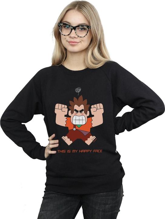 Immagine prodotto Disney Wreck It Ralph Happy Face Felpa Donna (XL)