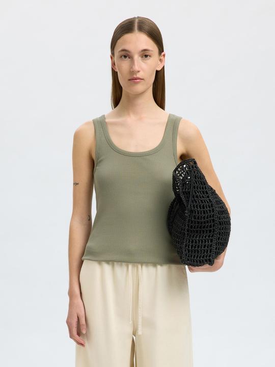 Produktbild Selected Femme Rippmuster Baumwoll Tanktop (M)