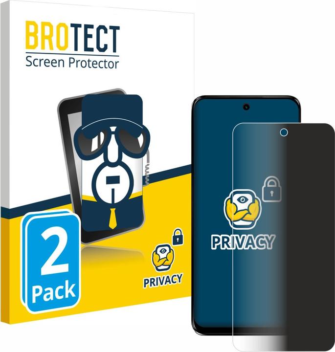 Produktbild BROTECT Sichtschutzfolie Anti-Spy Privacy Folie Blaulicht-Schutz (2 Stück, Samsung Galaxy A34 5G)