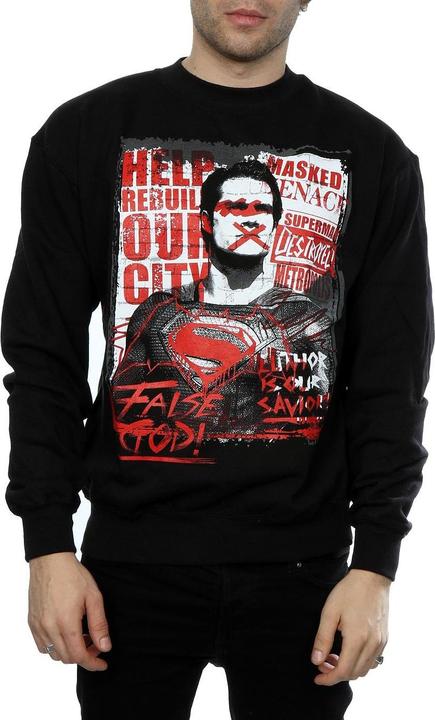 Image du produit - Sweat BATMAN SUPERMAN FALSE GOD - Homme (L)