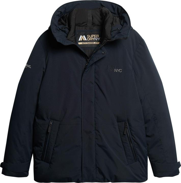 Produktbild Superdry Jas City Padded Hooded Jacket M5011817a 02a Black Mannen Maat - XXL (XXL)