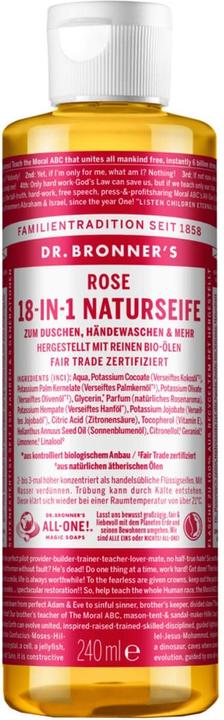 Dr. Bronner's 18-IN-1 Rose (Flüssigseife, 240 ml)