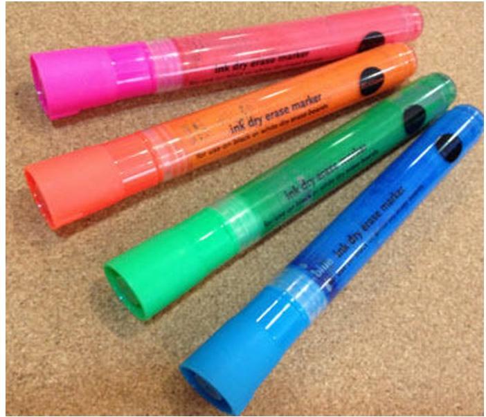 Actual product image Bi-Office Glassboard marker set (Multicoloured, 3.80 mm, 4 x)