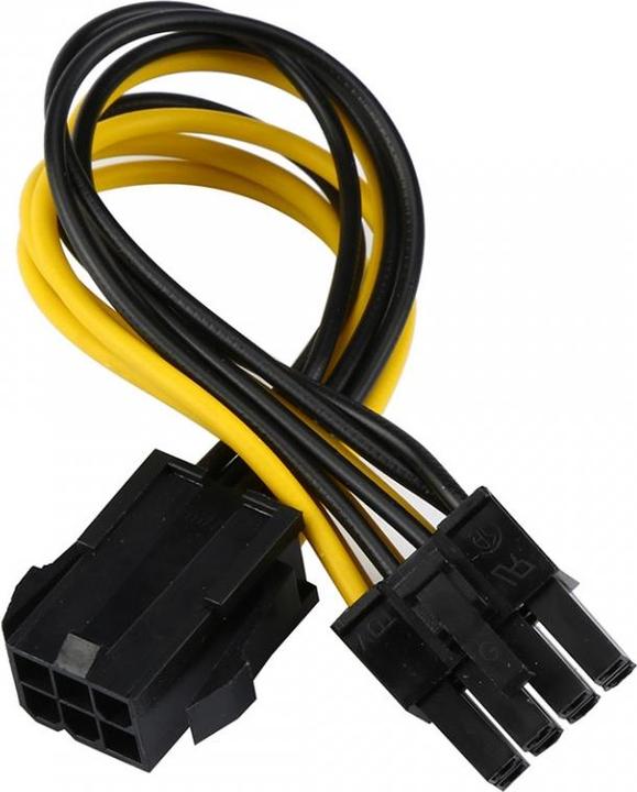 PowerGuard Cavo di alimentazione per schede grafiche PCI-E da 6 a 8 pin per GPU 12cm