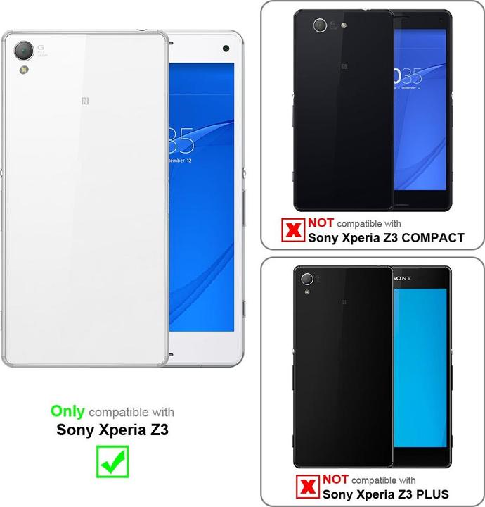 Actual product image Cadorabo Chain case for Sony Xperia Z3 necklace cover adjustable