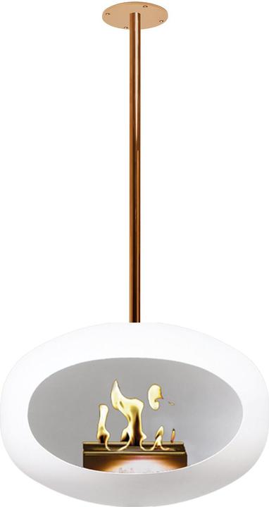 Le Feu Caminetto bio etanolo Sky, bianco/oro rosa - 140 cm (175 x 52 cm)