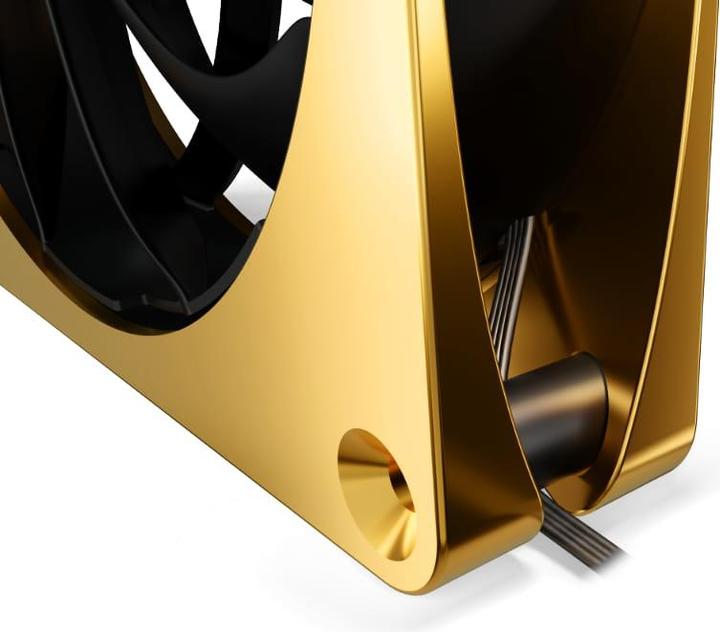Image du produit Alphacool Apex Stealth Metal Power 120mm ventilateur 3000rpm (or/noir) (120 mm, 1 x)