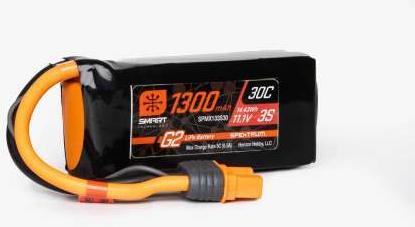 Produktbild 1300mAh 3S 11.1V Smart G2 LiPo 30C IC3 (11.10 V, 1300 mAh)
