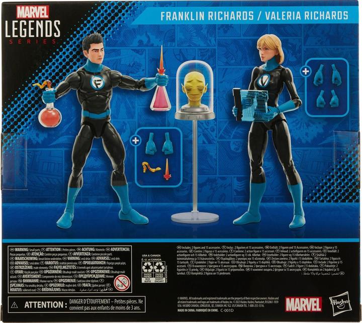 Image du produit Hasbro Fantastic Four Marvel Legends pack 2 figurines Franklin Richards et Valeria Richards 15 cm