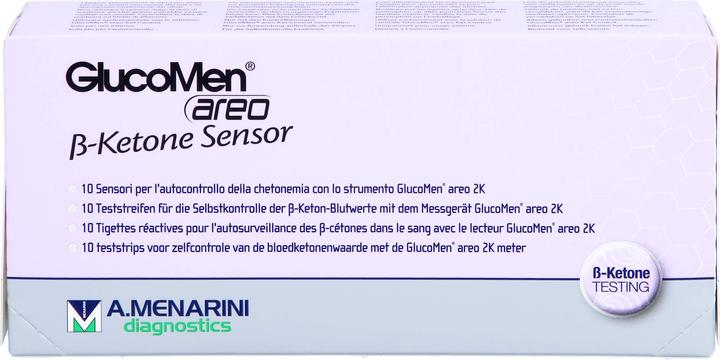 Produktbild Berlin-Chemie Glucomen Areo 2k B Ket Sen, 10 St TTR (Teststreifen)