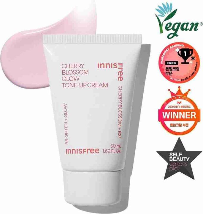 Actual product image Innisfree - Cherry Blossom Glow Tone-Up Cream 50mL (50 ml, 24h cream)