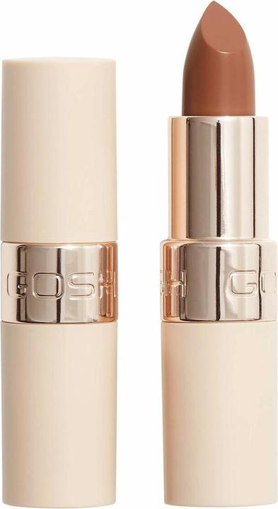 Gosh Luxury Nude Lipstick with Light Sheen Intense Nude Shades for Natural Lips 002 Undressed (002 Undressed)
