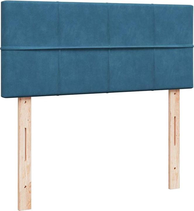Image du produit VidaXL Lit ottoman avec matelas bleu foncé 120x200 cm velours (120 x 200 cm)