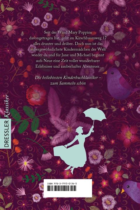 Image du produit Mary Poppins kommt wieder (Allemand, Pamela L. Travers, Frauke Schneider, Elisabeth Kessel, Horst Lemke, 2019)