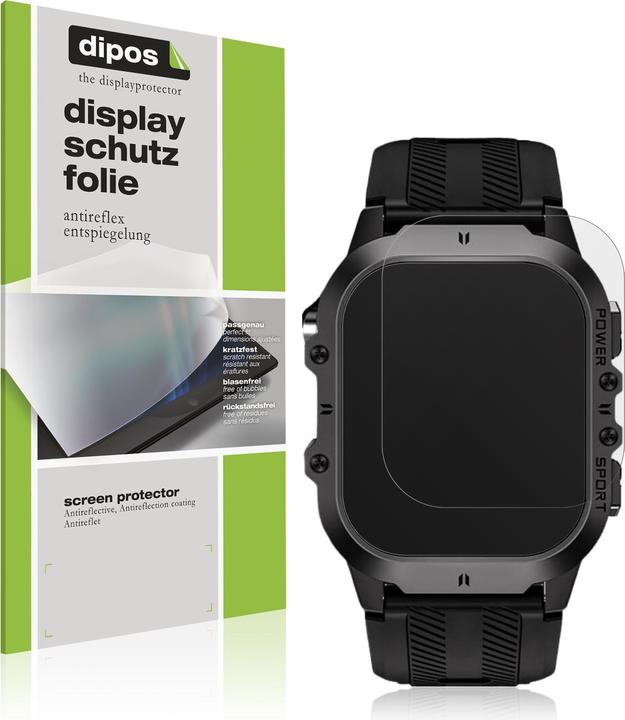 Immagine prodotto Dipos Pellicola Protettiva Antiriflesso per Tesofit Smartwatch 1.85 Zoll