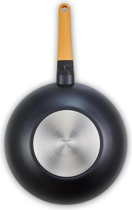 Immagine prodotto Brabantia Wok Tasty+ 30 cm, Nero/Giallo Miele (30 cm, Wok, Alluminio)