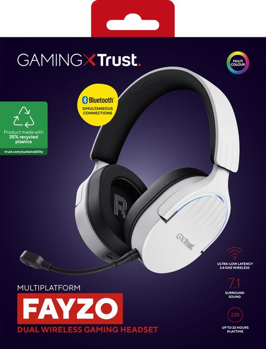 Produktbild Trust Gxt491w Fayzo Wireless Headset (Kabelgebunden, Kabellos)