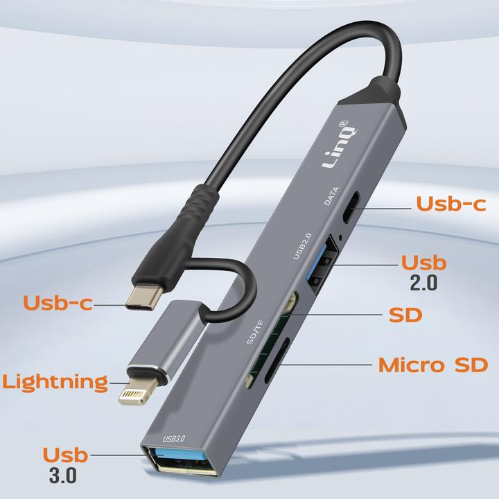 Produktbild LinQ IT7943 Multiport-Hub (USB-C, 2 Ports)