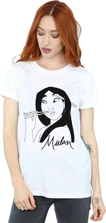 Immagine prodotto Disney Mulan Chopsticks Maglietta Ampia Donna (M)