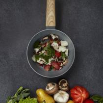 Actual product image Cook Concept forged aluminum pan with wood effect handle 20cm (20 cm, Pot, Aluminium)