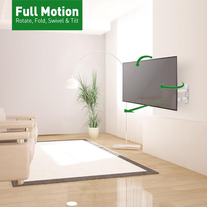 Produktbild Barkan TV-Wandhalterung 13-65", Metall, weiss (Wand, 65", 40 kg)