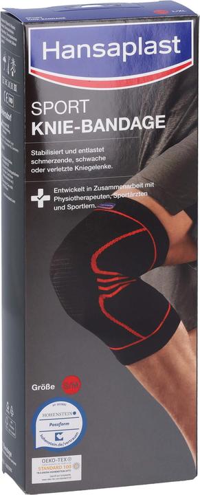 Produktbild Hansaplast Sport Knie-Bandage Grösse M, 1 St. Bandage (M)