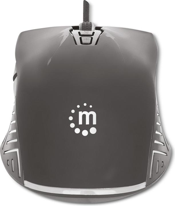 Actual product image Manhattan RGB LED Optical USB Gaming Mouse (Cable)
