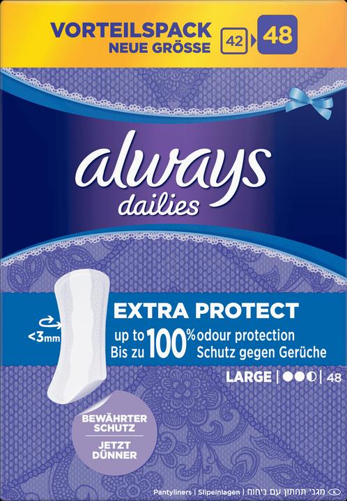 Produktbild Always Dailies Extra Protect (48 x, Damenbinden)