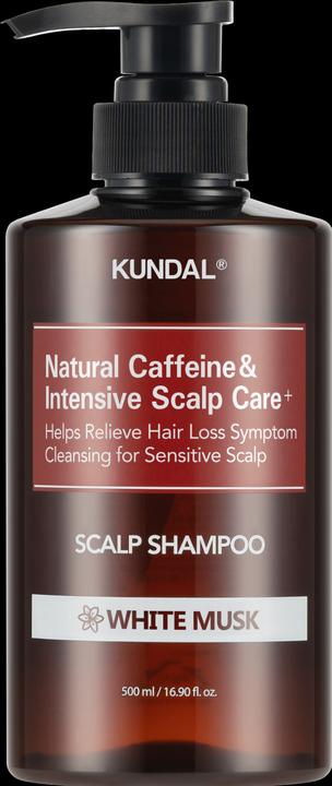 Produktbild Kundal Caffeine Shampoo White Musk 500ml (500 ml)