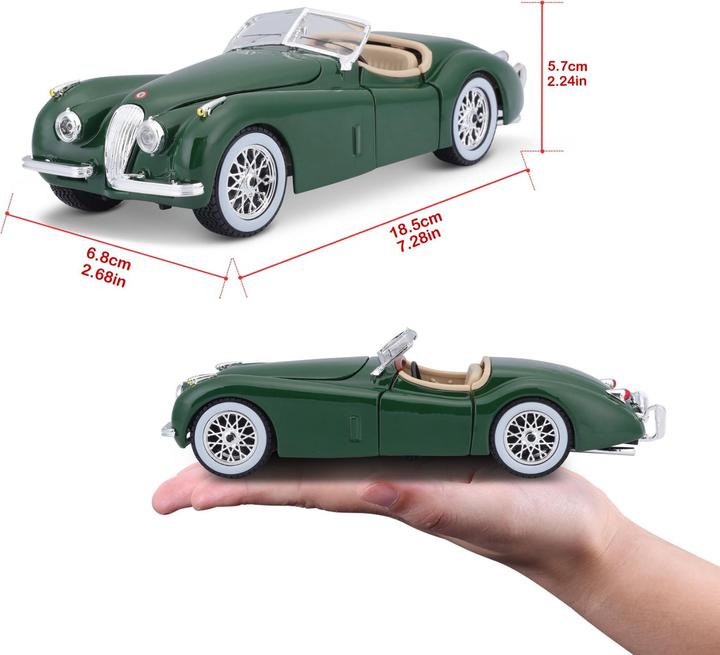 Image du produit Bburago 18-22018 - Jaguar XK 120 Roadster (1951) vert foncé - 1:24