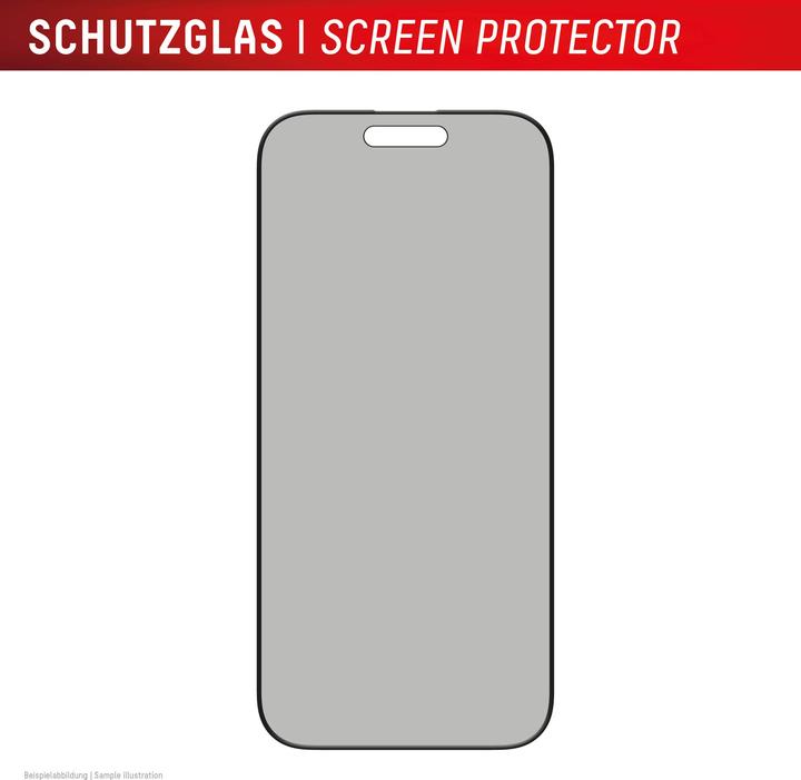 Produktbild Displex Privacy Glass, Privacy Full Cover Panzerglas (1 Stück, Apple iPhone 16 Pro)
