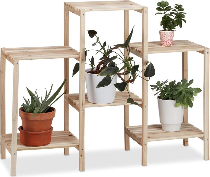 Actual product image Relaxdays Flower Ladder Rack