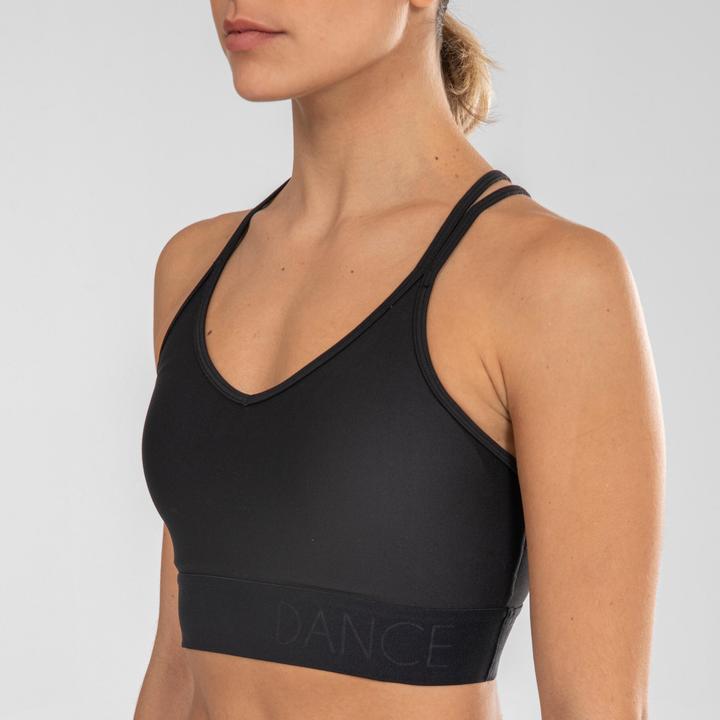 Immagine prodotto Starever Bustier danza da donna con spalline strette e imbottiture rimovibili Modern Dance - nero (40, 42)