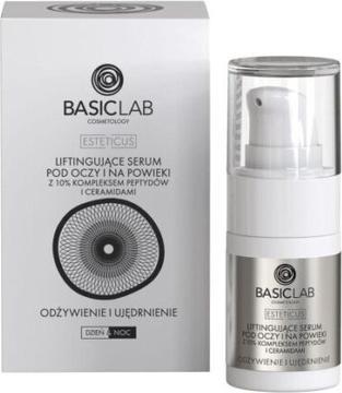 Immagine prodotto BasicLab BASICLAB Esteticus liftingujące serum pod oczy i na powieki 10% Kompleks Peptydów i Ceramidów (Siero)