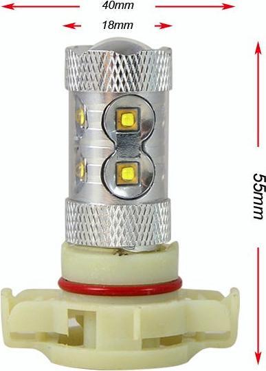 Produktbild Hermex 1x H16 12 SMD LED 60W Scheinwerfer Nebelscheinwerfer Tagfahrlicht Cree - XENON Weiss (H16)