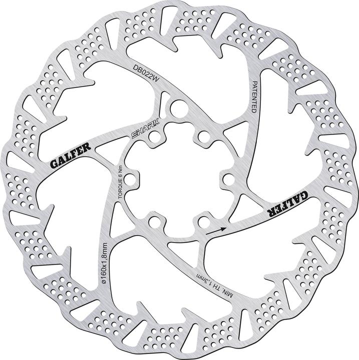 Actual product image Galfer Bike SHARK® brake disc (160 mm)
