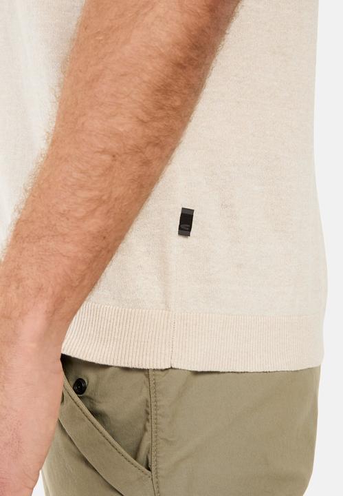 Immagine prodotto Camel Active Strick-Poloshirt aus Baumwoll-Leinen-Mix (M)