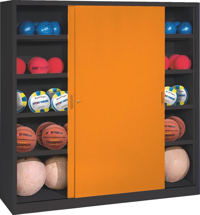 Produktbild C+P Ballschrank (HxBxT: 195x160x50 cm, mit Vollblech-Schiebetüren, Typ 4)