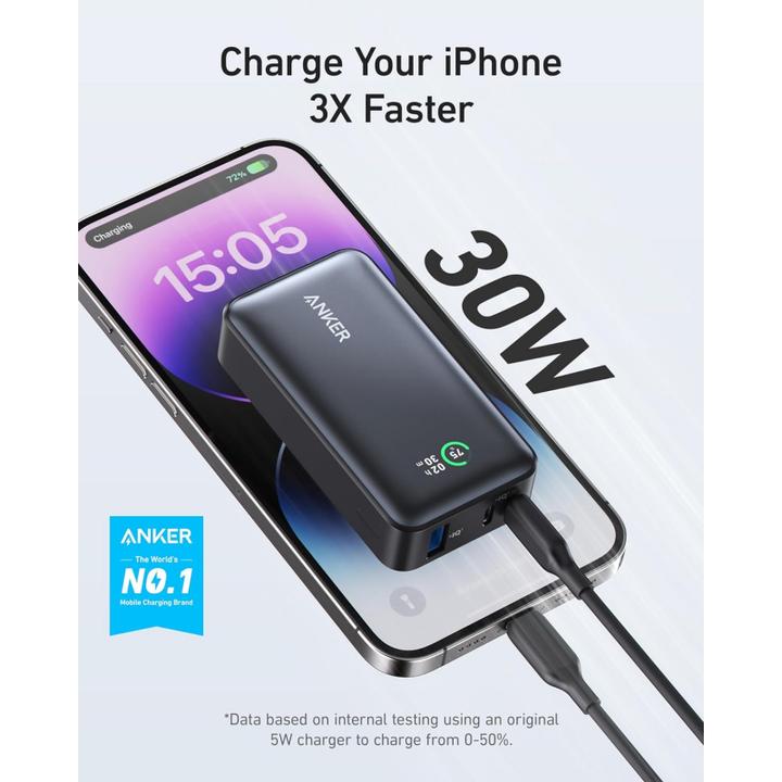 Produktbild Anker 533 PowerCore PowerBank 10000mAh 30W PD black (10000 mAh, 30 W)