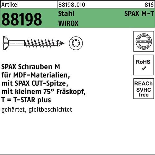 Energy Label Spax Self-tapping screws M SK T20 4.0x50 mm (200 Screws per piece)