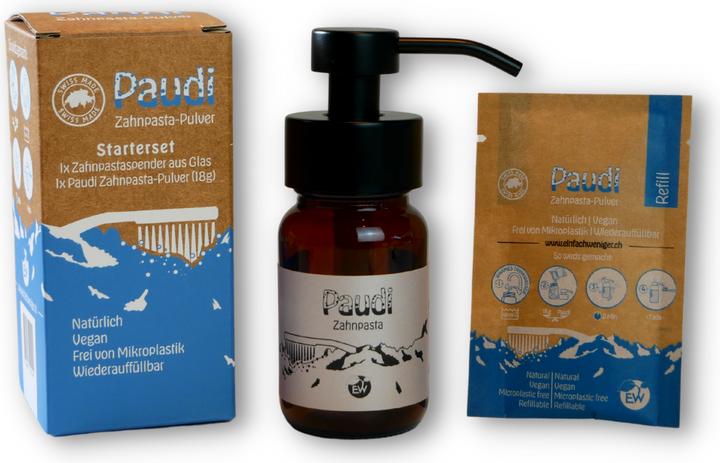 Produktbild Einfach Weniger Zahnpasta Starterset (Pulver und Pumpflasche)