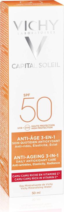 Produktbild Vichy Capital Soleil 3-in-1 (Sonnencreme Gesicht, SPF 50, 50 ml, 72 g)