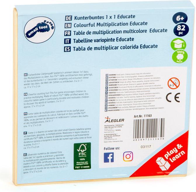 Produktbild small foot Educate 1 x 1 (Deutsch, Französisch, Englisch, Italienisch)