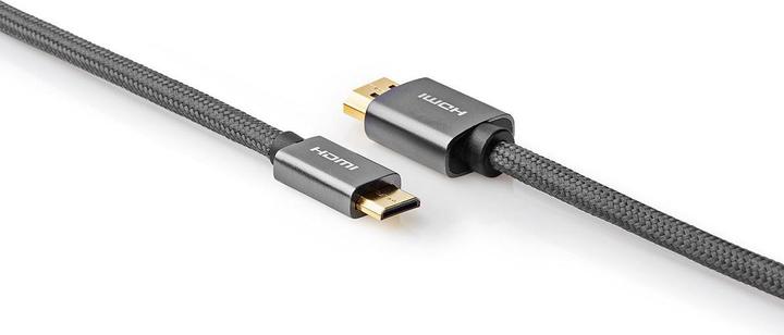 Actual product image Nedis High Speed??HDMI T Cable with Ethernet HDMIT Male HDMIT Mini Male 4K@60Hz 18 Gbps 2.00 m (2 m, HDMI)