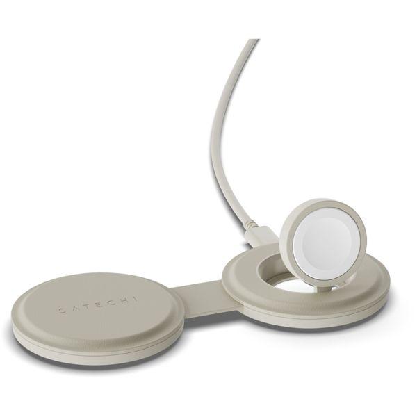 Produktbild Satechi OntheGo 2-in-1 Wireless Charger mit Qi2 (15 W)