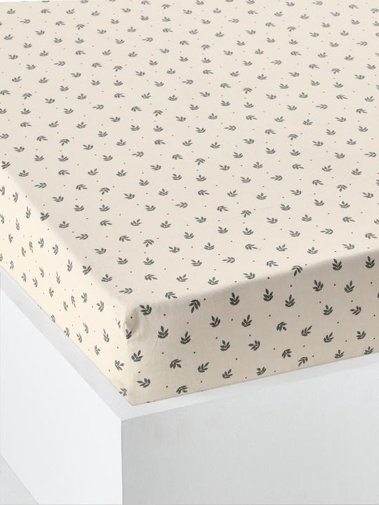 Produktbild Vertbaudet Kinder Spannbettlaken RETRO FLOWERS mit Recycling-Baumwolle (90 x 140 cm)