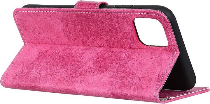Image du produit Cover-Discount iPhone 12 / 12 Pro - Étui vintage en daim rose (Apple iPhone 12, Apple iPhone 12 Pro)